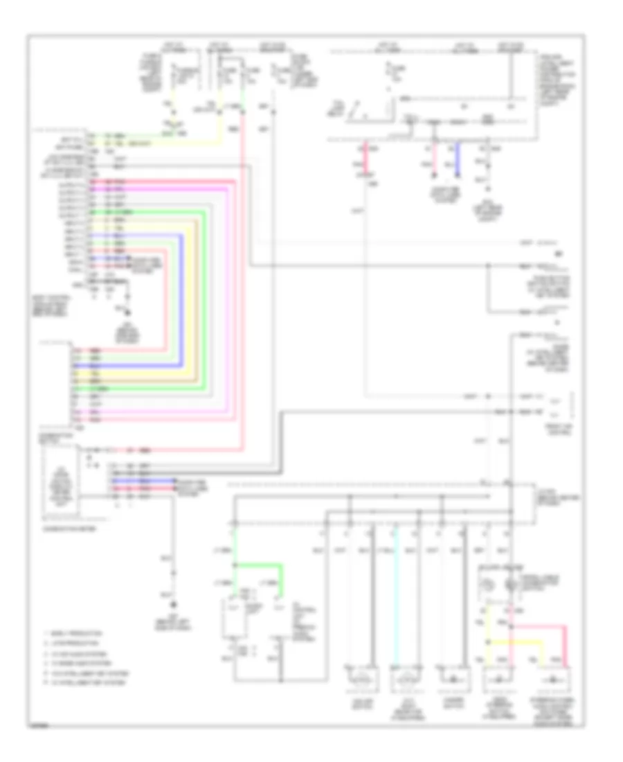 Instrument Illumination Wiring Diagram for Nissan Versa S 2013