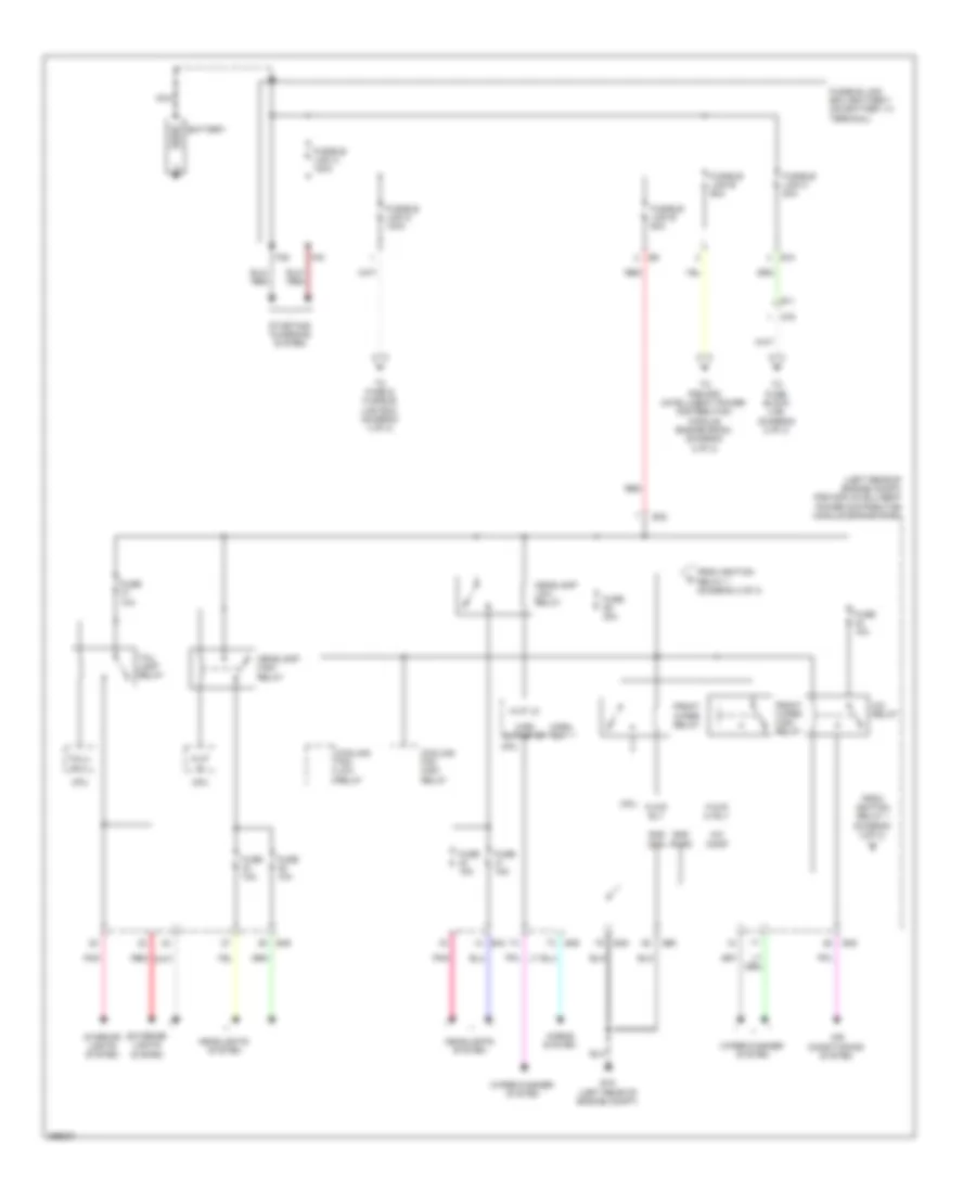 Power Distribution Wiring Diagram 1 of 3 for Nissan Versa S 2013