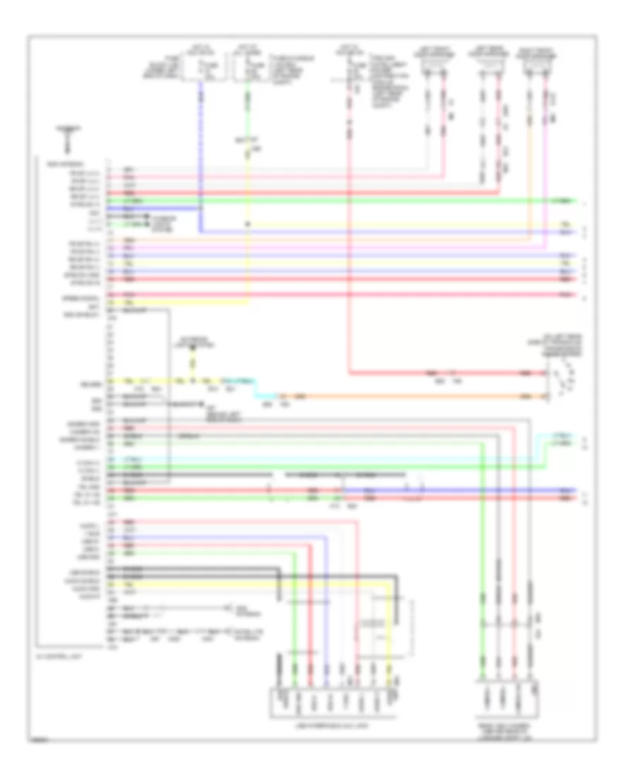 Premium Radio Wiring Diagram (1 of 2) for Nissan Versa S 2013