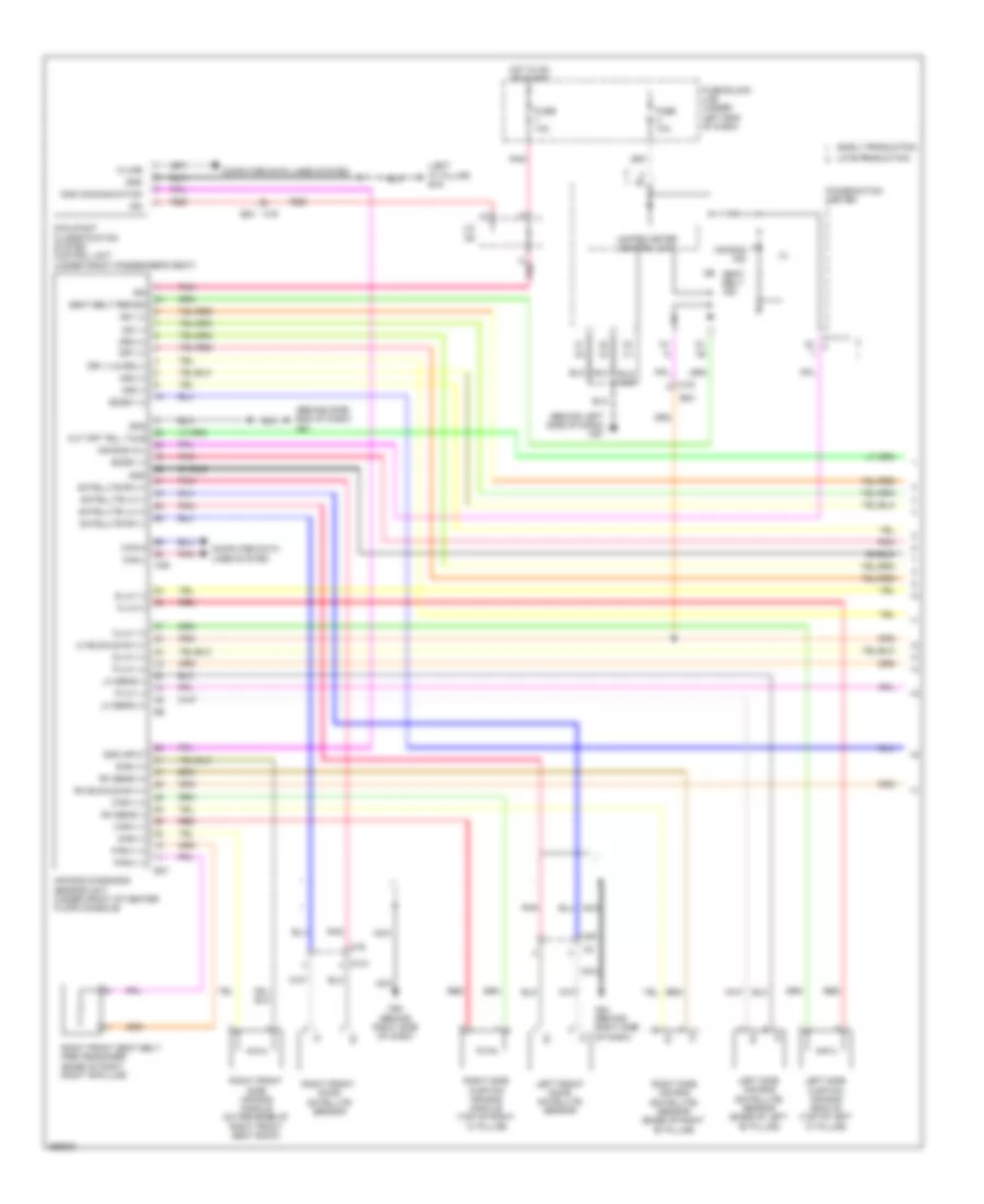 Supplemental Restraints Wiring Diagram 1 of 2 for Nissan Versa S 2013