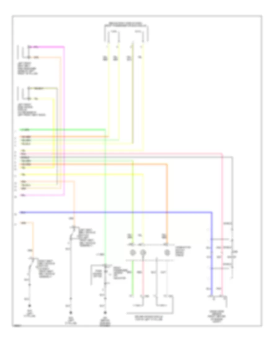 Supplemental Restraints Wiring Diagram (2 of 2) for Nissan Versa S 2013