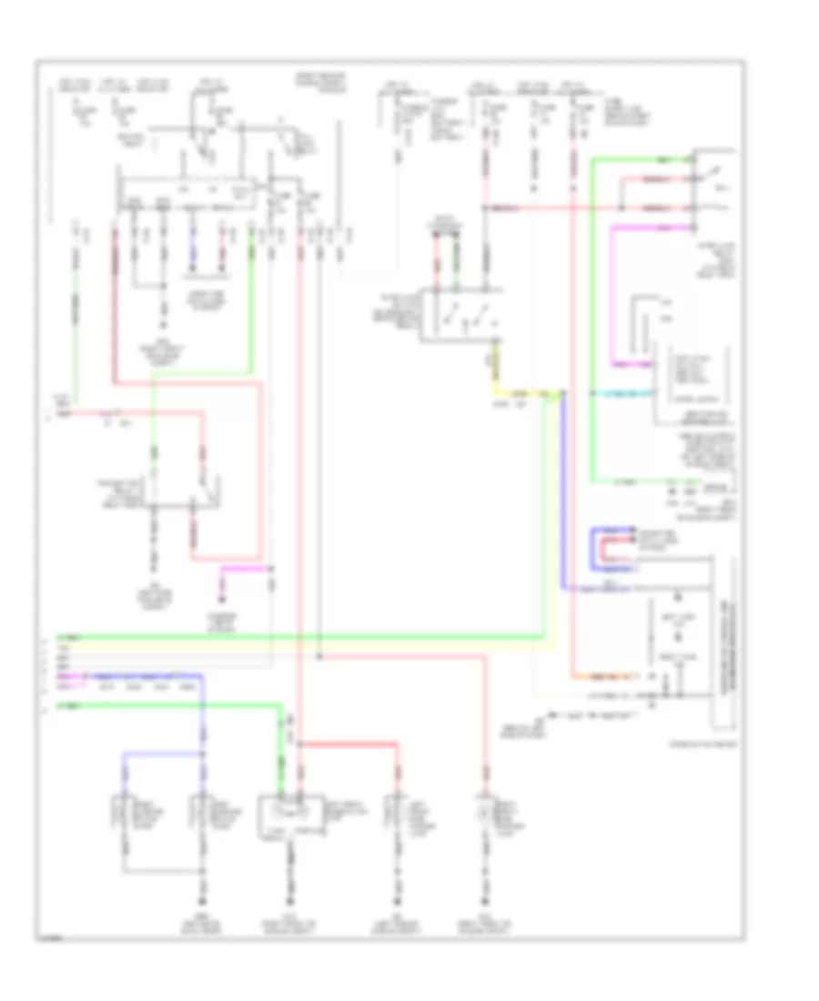 Exterior Lamps Wiring Diagram (2 of 2) for Nissan Pathfinder LE 2011