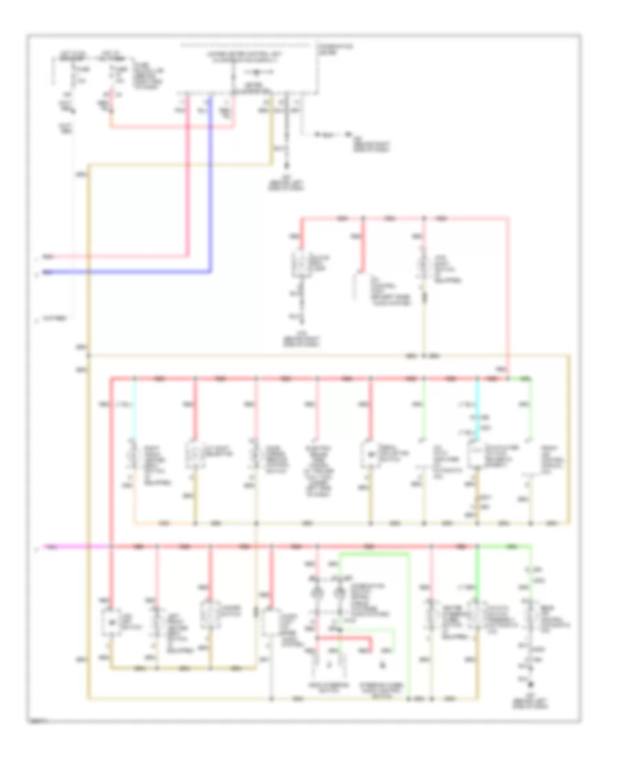 Instrument Illumination Wiring Diagram 2 of 2 for Nissan Pathfinder LE 2011