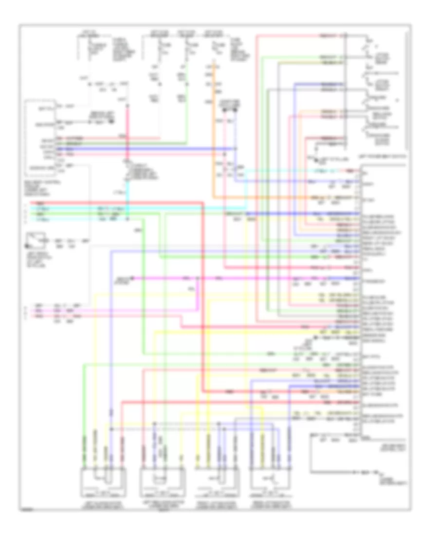 Memory Systems Wiring Diagram (3 of 3) for Nissan Pathfinder LE 2011