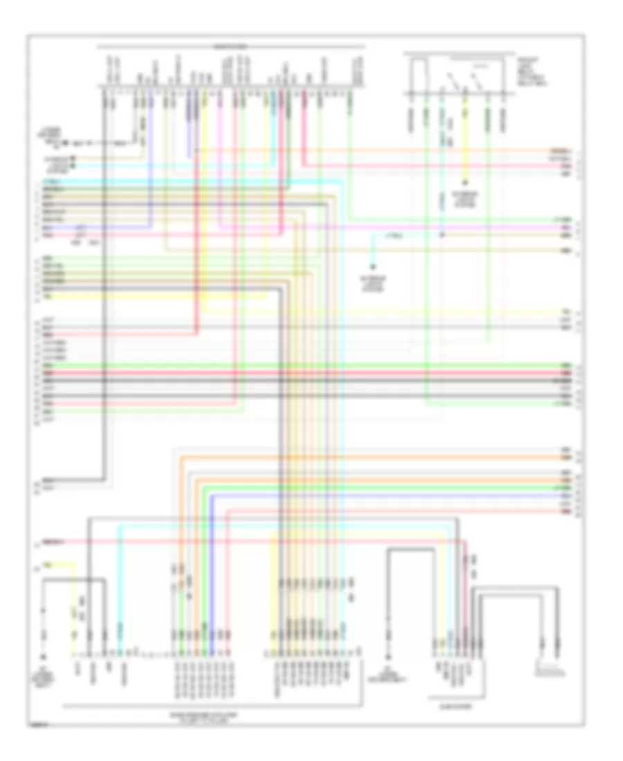 Navigation Wiring Diagram (3 of 4) for Nissan Pathfinder LE 2011