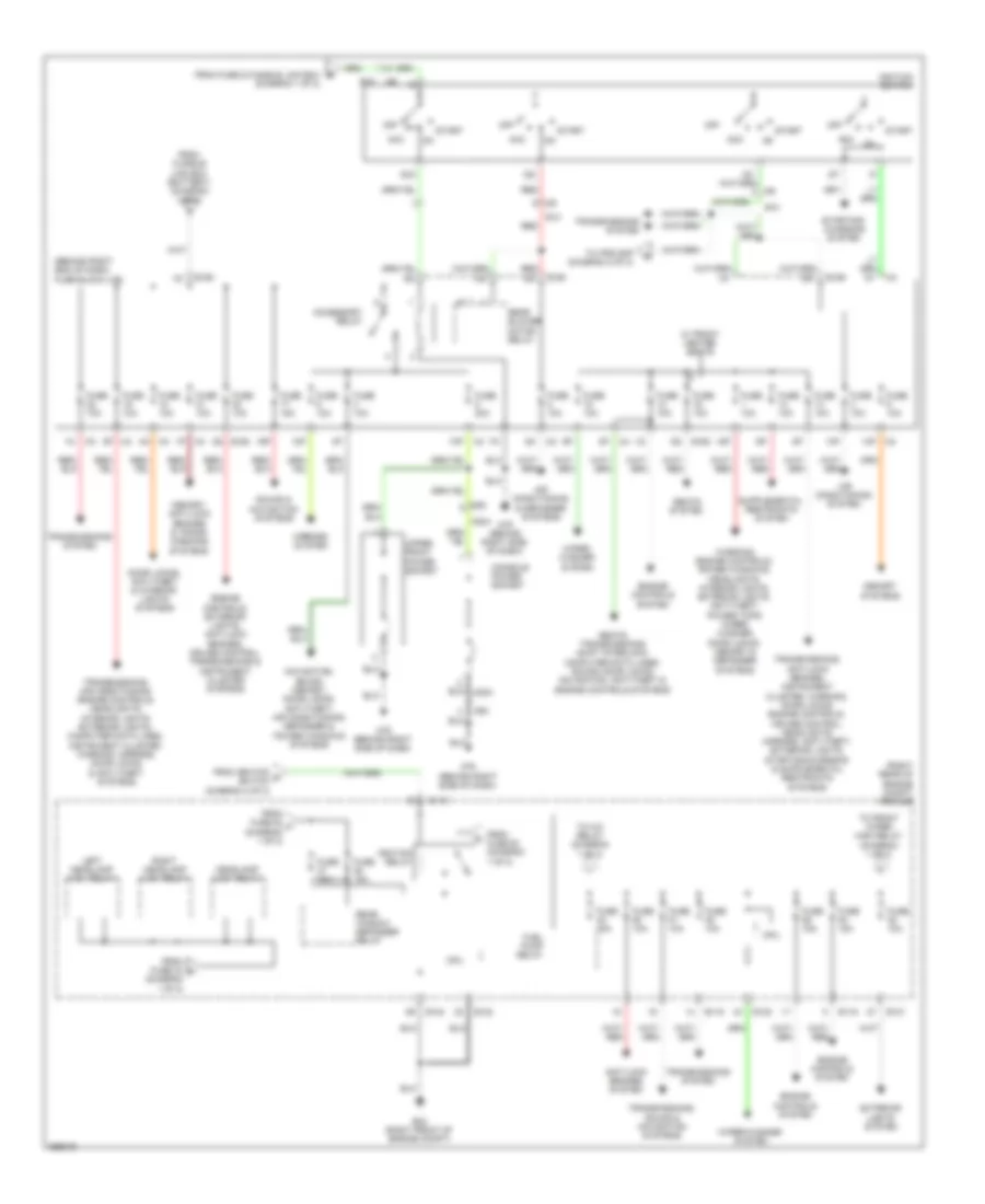 Power Distribution Wiring Diagram (2 of 2) for Nissan Pathfinder LE 2011