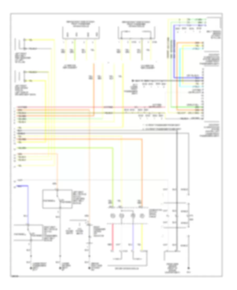 Supplemental Restraints Wiring Diagram (2 of 2) for Nissan Pathfinder LE 2011