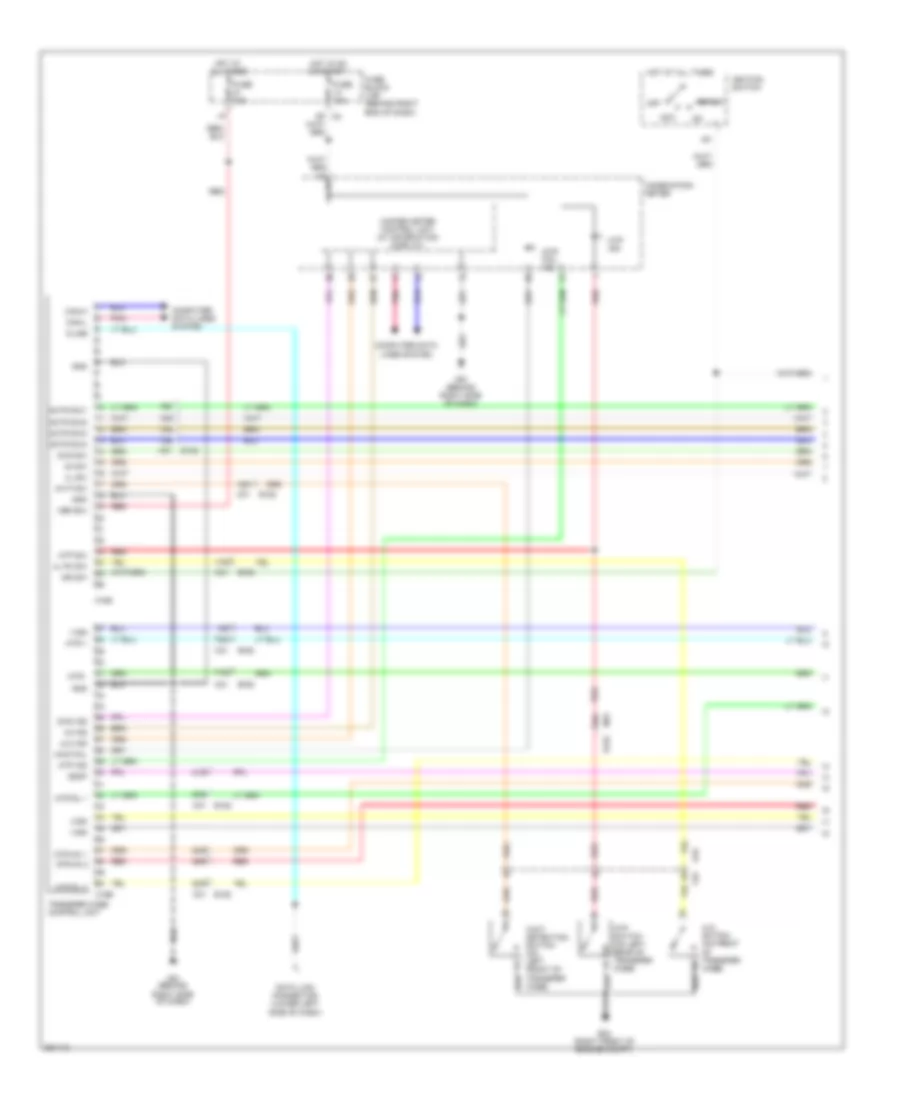 4WD Wiring Diagram, Part Time Mode 4WD (1 of 2) for Nissan Pathfinder LE 2011