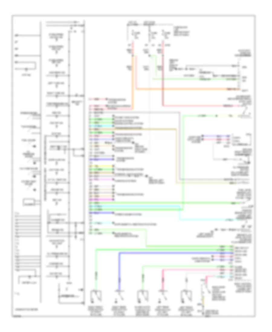 Instrument Cluster Wiring Diagram for Nissan Pathfinder SE 2009