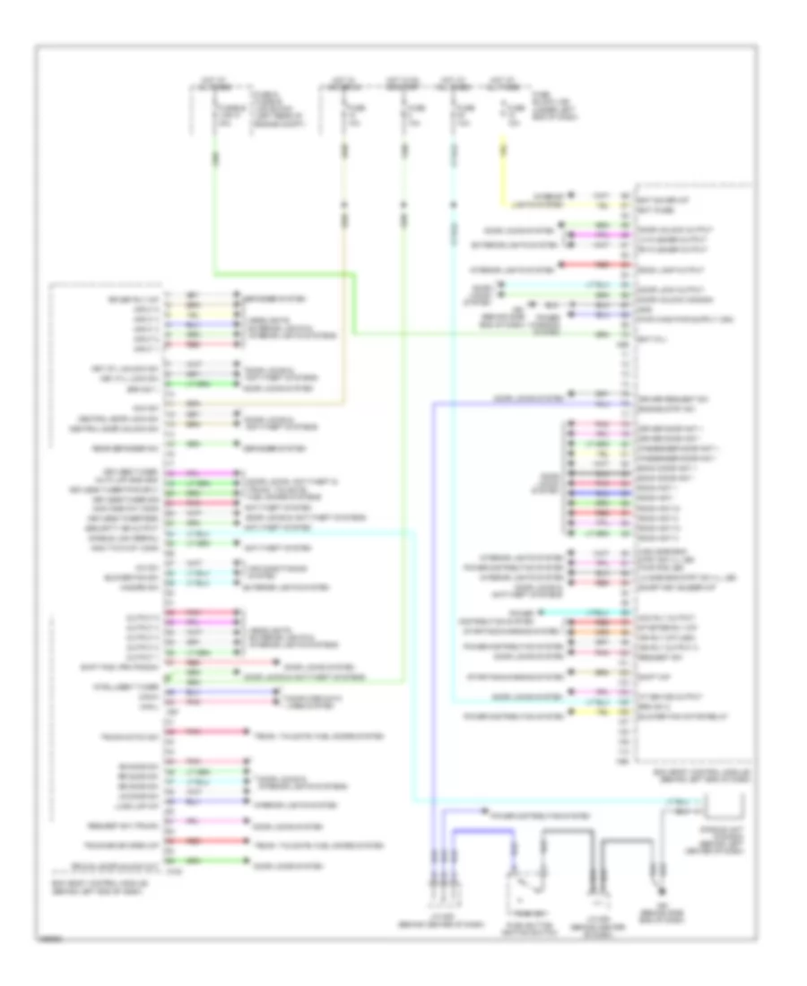 Body Control Modules Wiring Diagram with Intelligent Key for Nissan Versa SL 2013