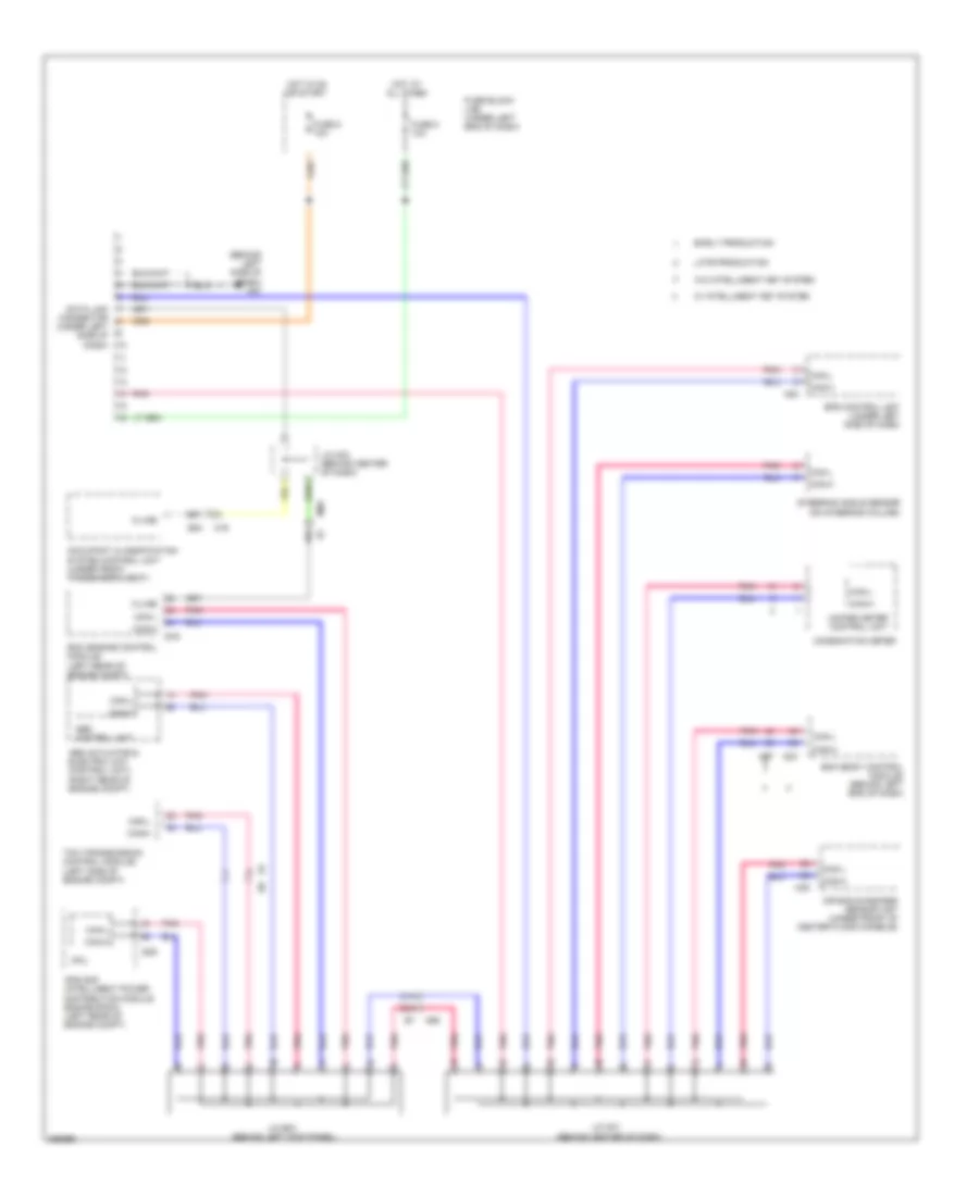 Computer Data Lines Wiring Diagram for Nissan Versa SL 2013