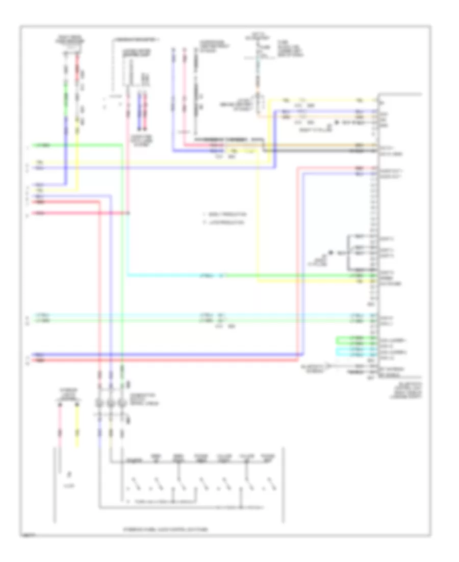 Navigation Wiring Diagram 2 of 2 for Nissan Versa SL 2013