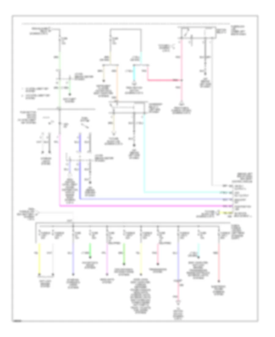 Power Distribution Wiring Diagram 3 of 3 for Nissan Versa SL 2013
