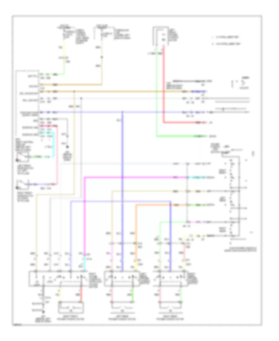 Power Windows Wiring Diagram for Nissan Versa SL 2013