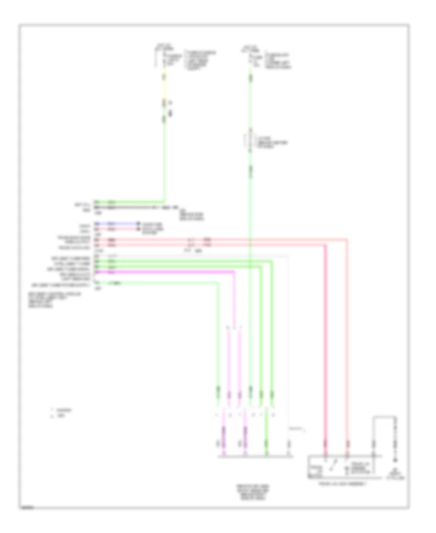 Trunk Release Wiring Diagram for Nissan Versa SL 2013
