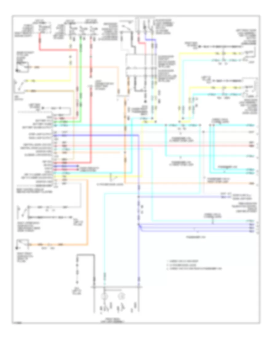 Courtesy Lamps Wiring Diagram 1 of 2 for Nissan NVS 2014 1500