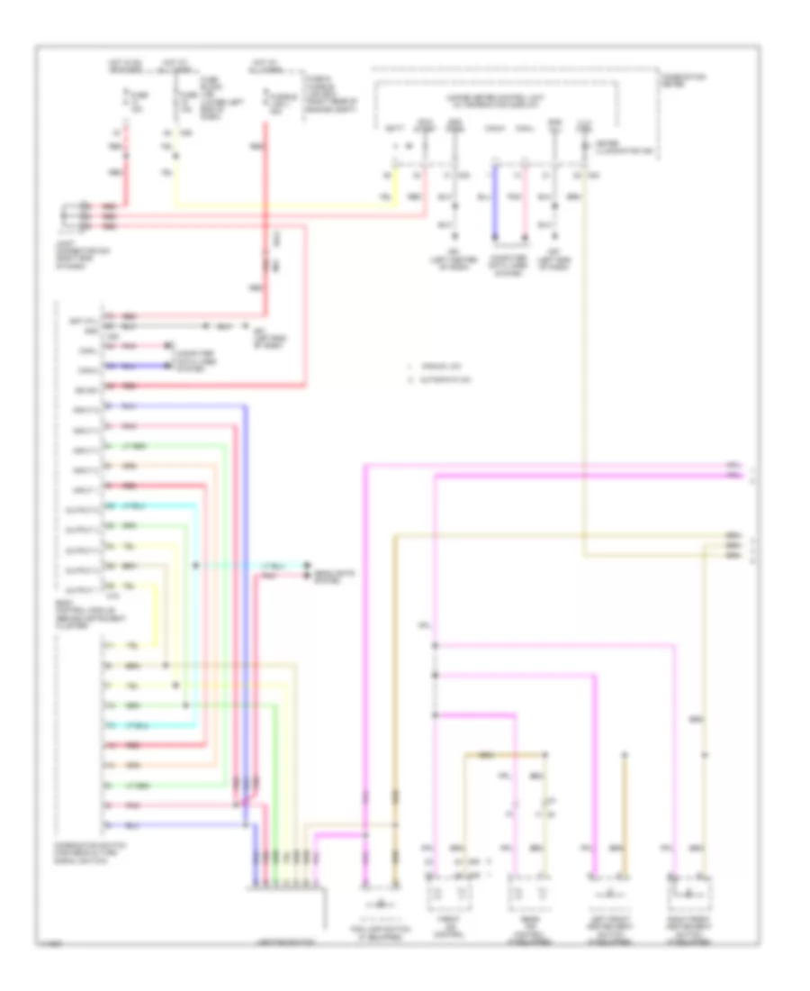 Instrument Illumination Wiring Diagram 1 of 2 for Nissan NVS 2014 1500