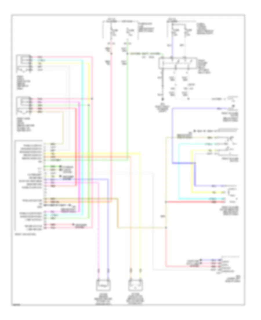 Manual AC Wiring Diagram (1 of 2) for Nissan Pathfinder S 2011
