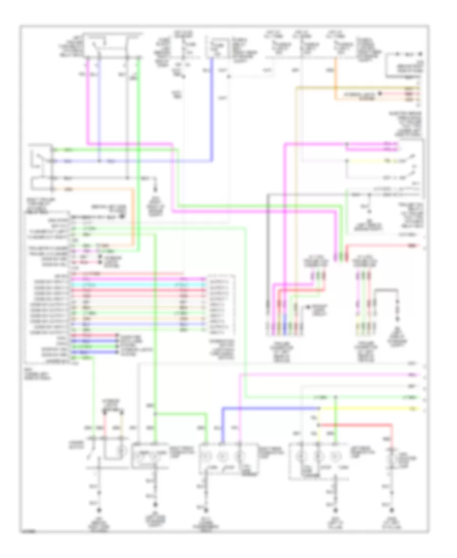 Exterior Lamps Wiring Diagram (1 of 2) for Nissan Pathfinder SE Off Road 2009
