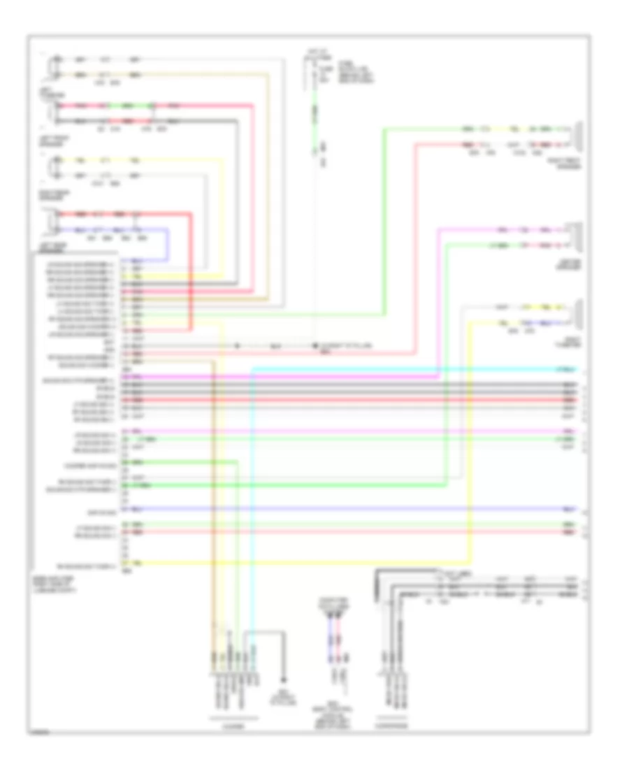 Radio Wiring Diagram Bose 1 of 4 for Nissan Rogue S 2012