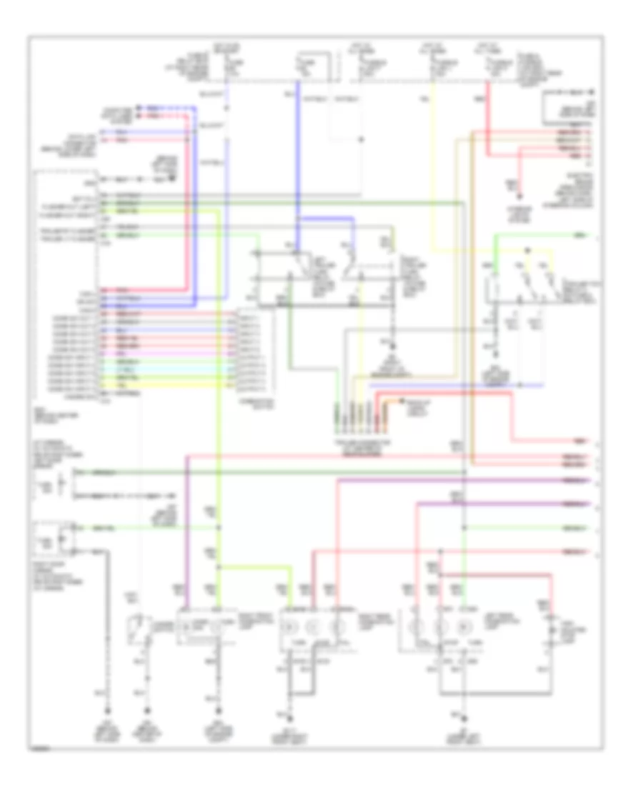 Exterior Lamps  Trailer Connector Wiring Diagram 1 of 2 for Nissan Armada LE 2007