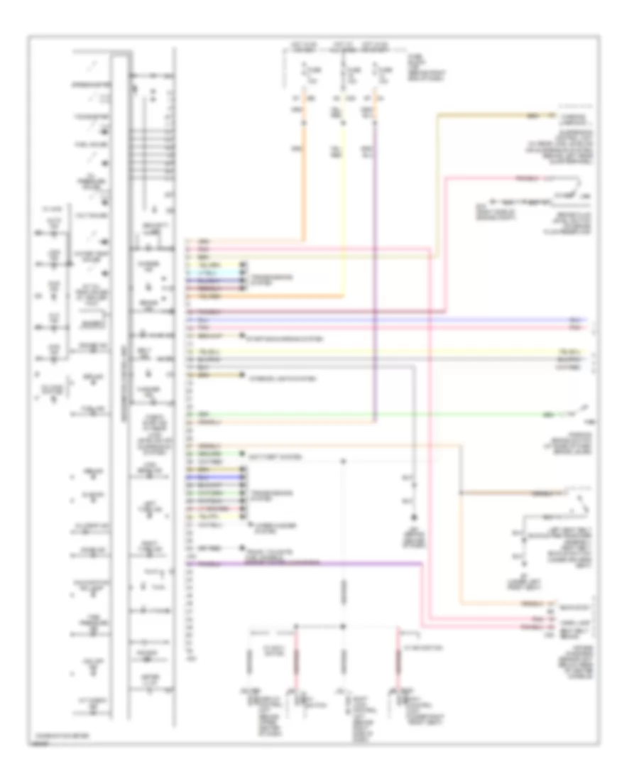 Instrument Cluster Wiring Diagram 1 of 2 for Nissan Armada LE 2007
