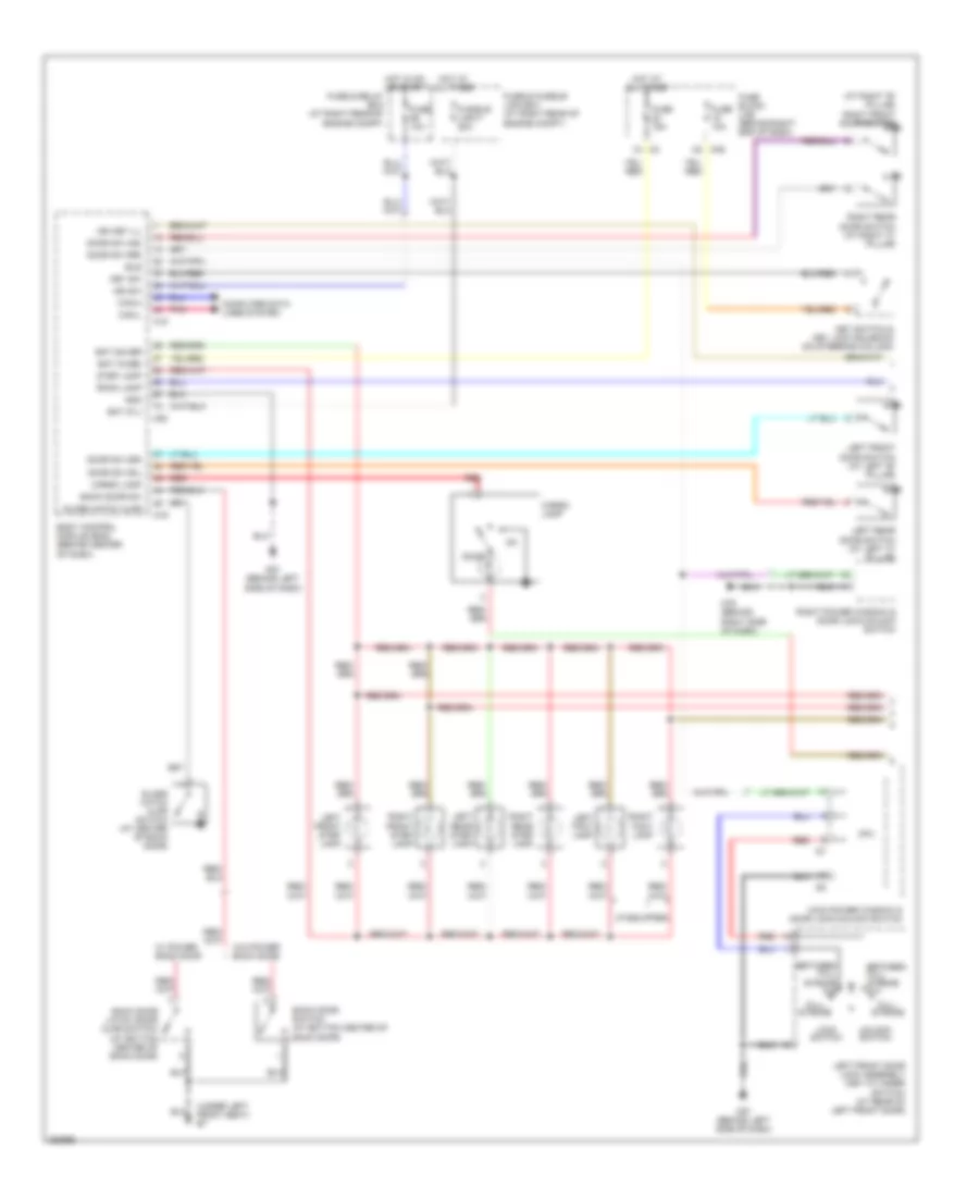 Courtesy Lamps Wiring Diagram 1 of 2 for Nissan Armada LE 2007