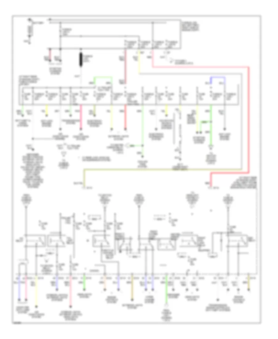 Power Distribution Wiring Diagram 1 of 2 for Nissan Armada LE 2007