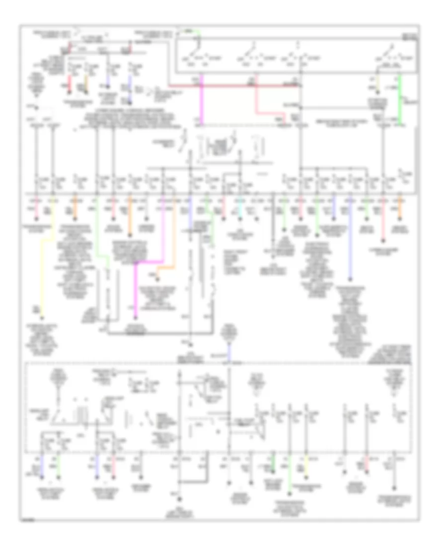 Power Distribution Wiring Diagram (2 of 2) for Nissan Armada LE 2007