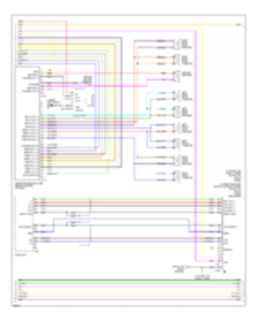 Premium Radio Wiring Diagram, with Navigation (2 of 3) for Nissan Armada LE 2007