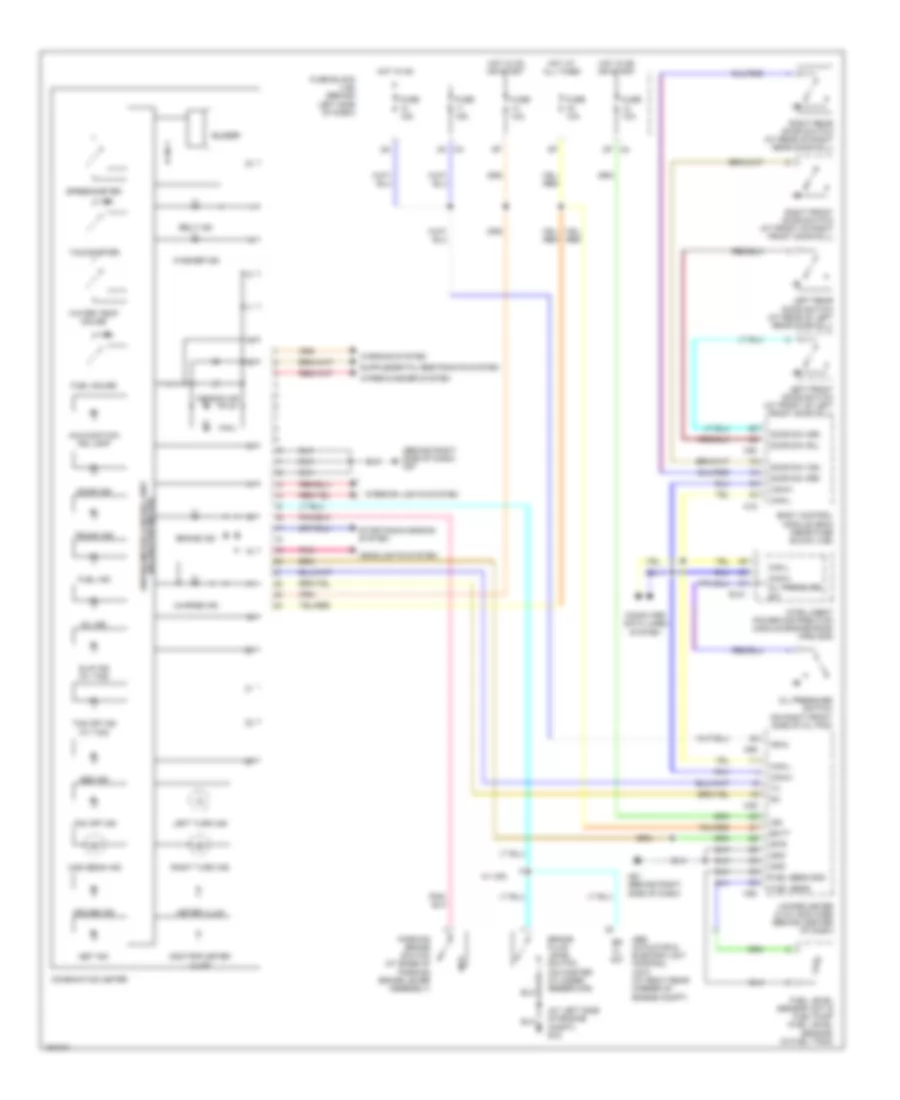Instrument Cluster Wiring Diagram 1 of 2 for Nissan Maxima SE 2004