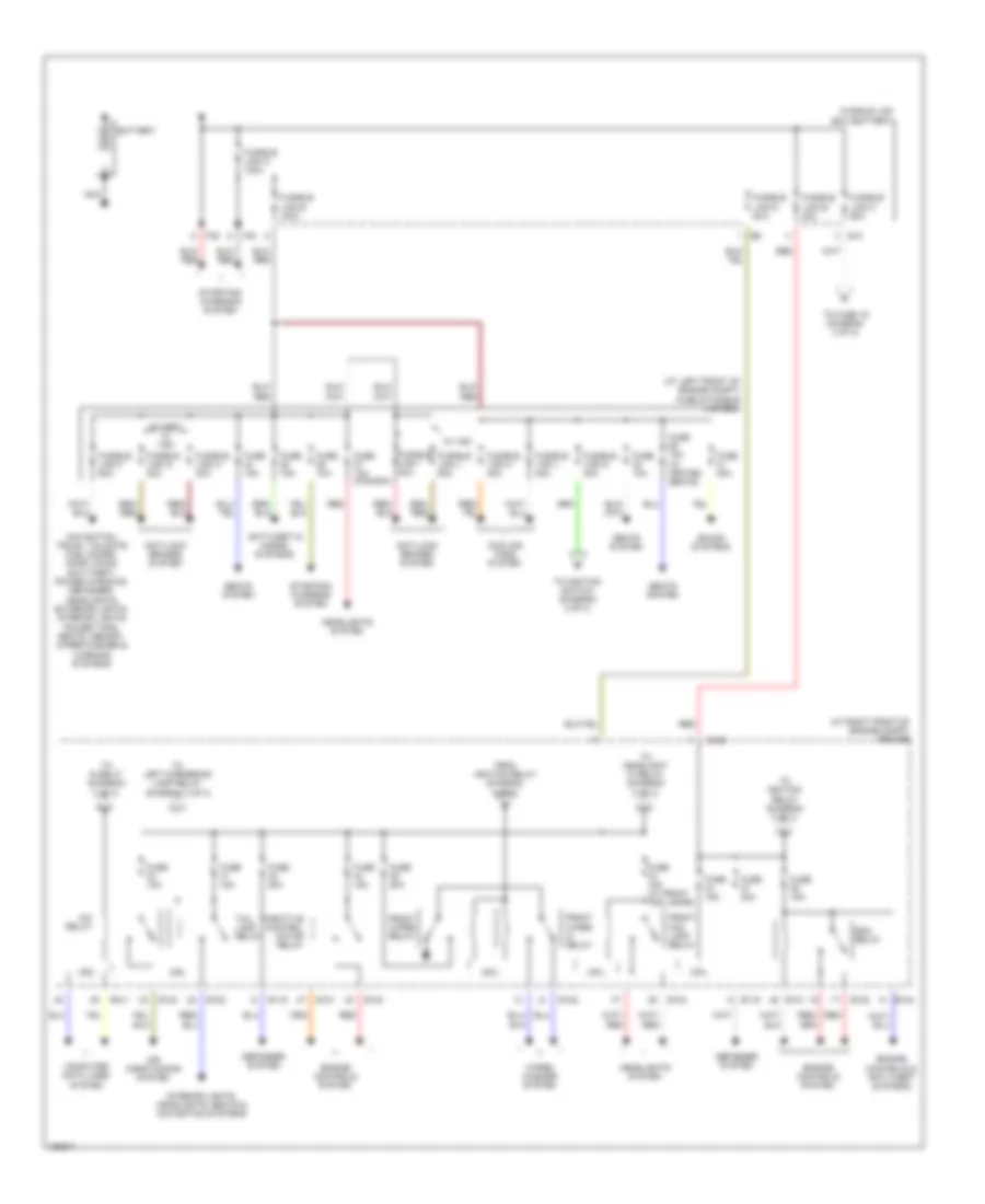 Power Distribution Wiring Diagram 1 of 3 for Nissan Maxima SE 2004