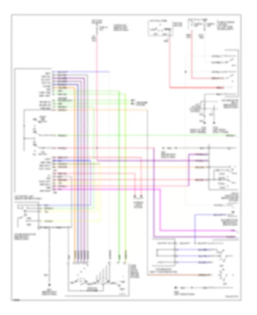 Manual AC Wiring Diagram (1 of 2) for Nissan Maxima GLE 2000