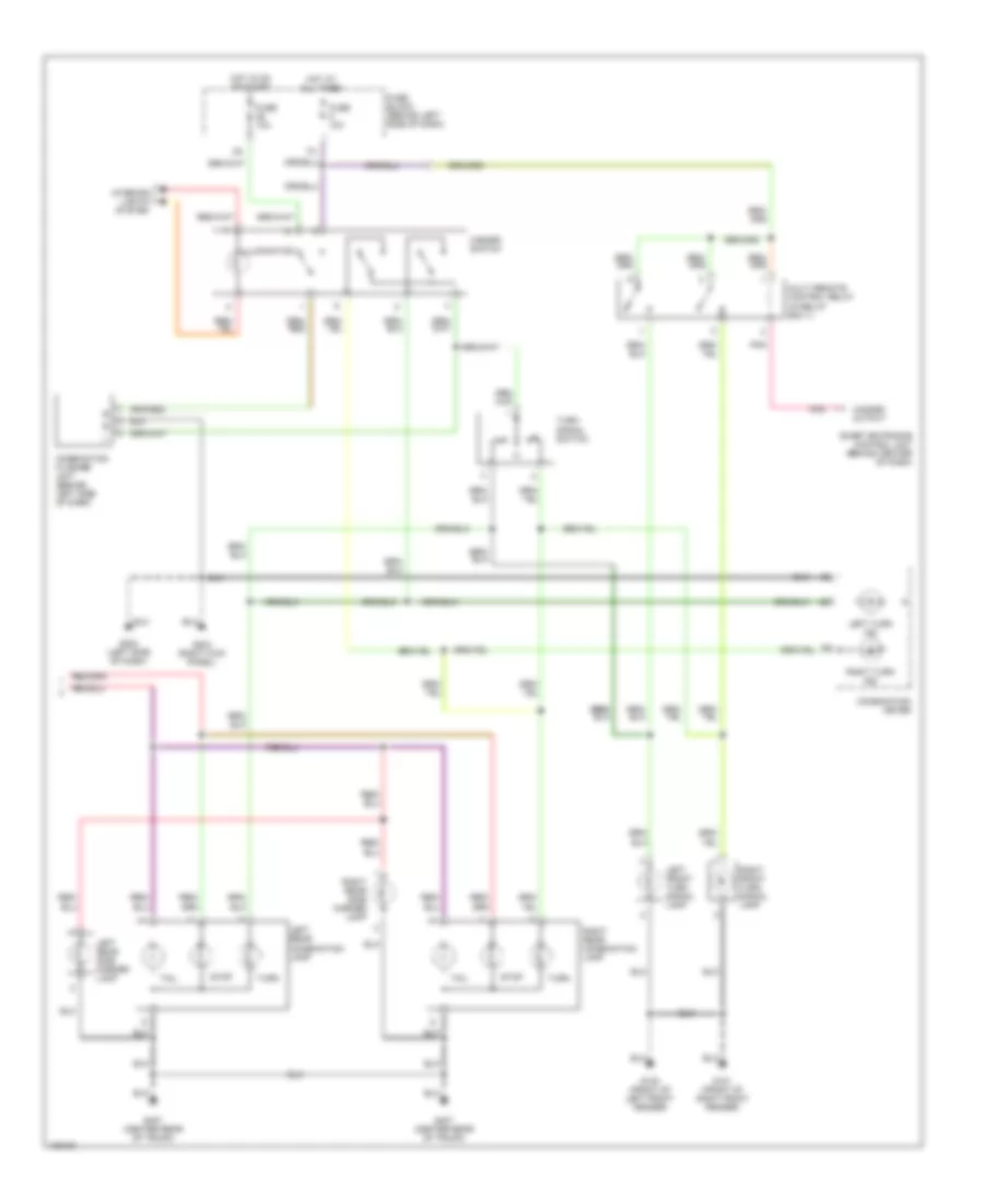 Exterior Lamps Wiring Diagram (2 of 2) for Nissan Maxima GLE 2000