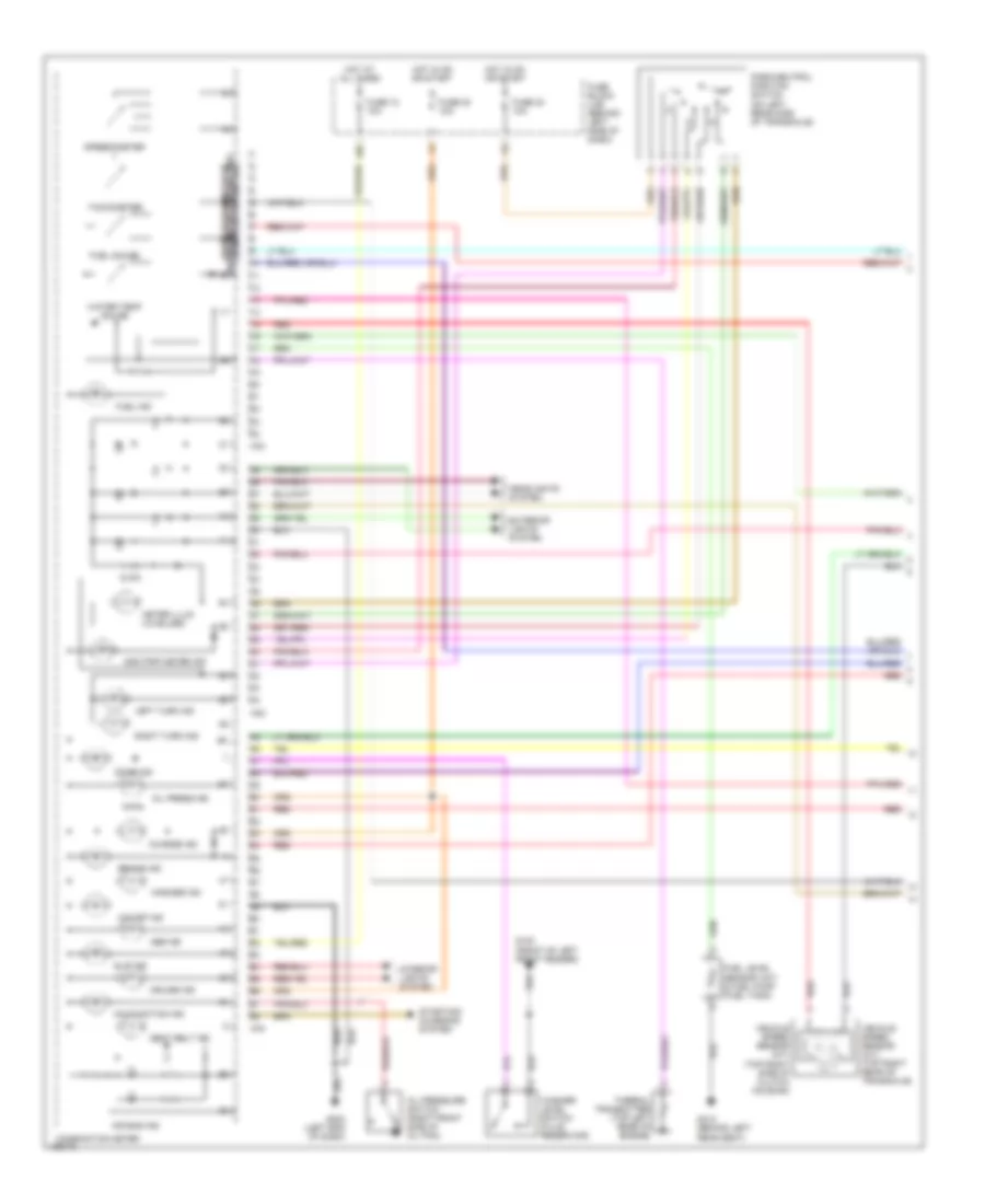 Instrument Cluster Wiring Diagram 1 of 2 for Nissan Maxima GLE 2000