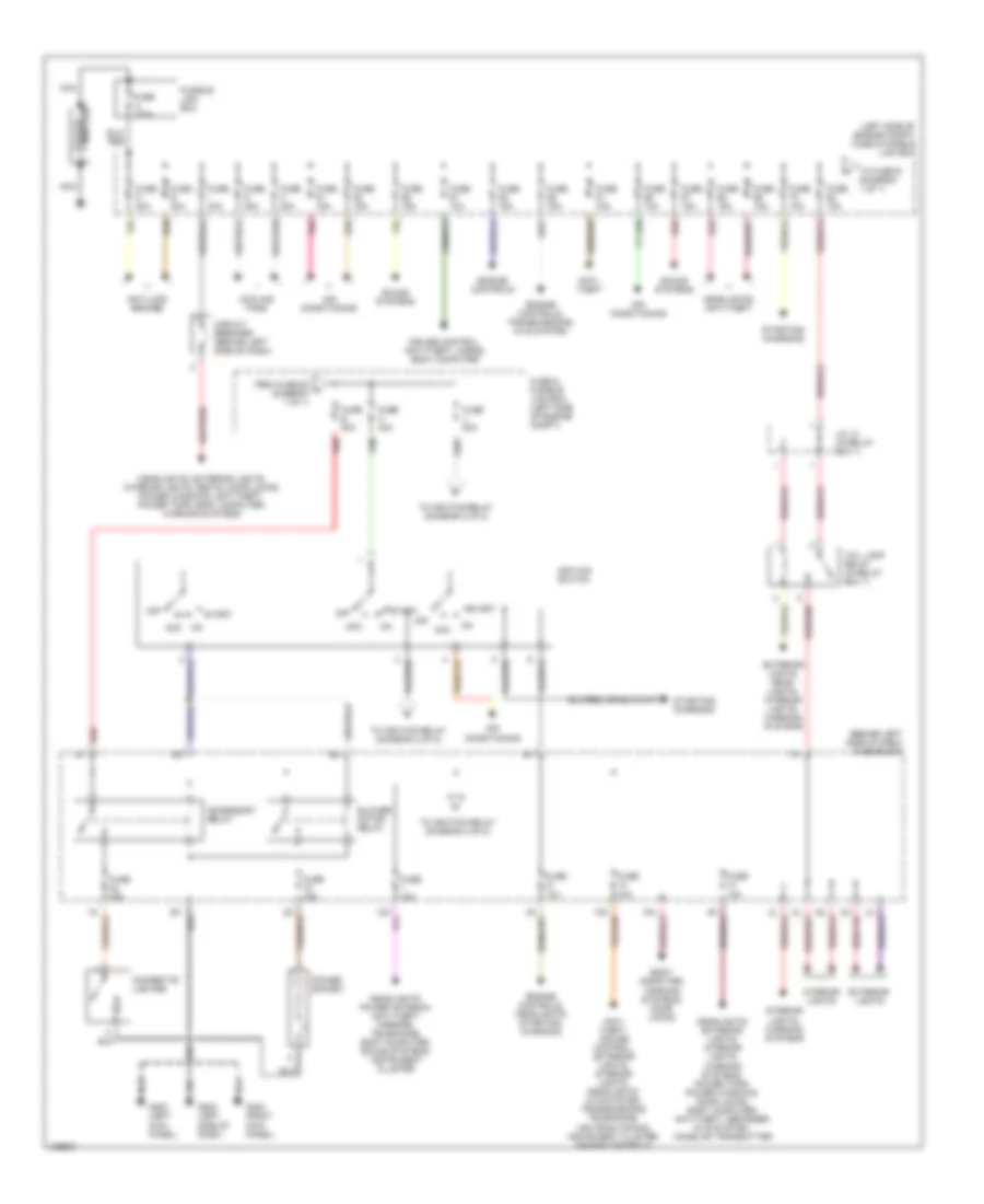Power Distribution Wiring Diagram 1 of 2 for Nissan Maxima GLE 2000