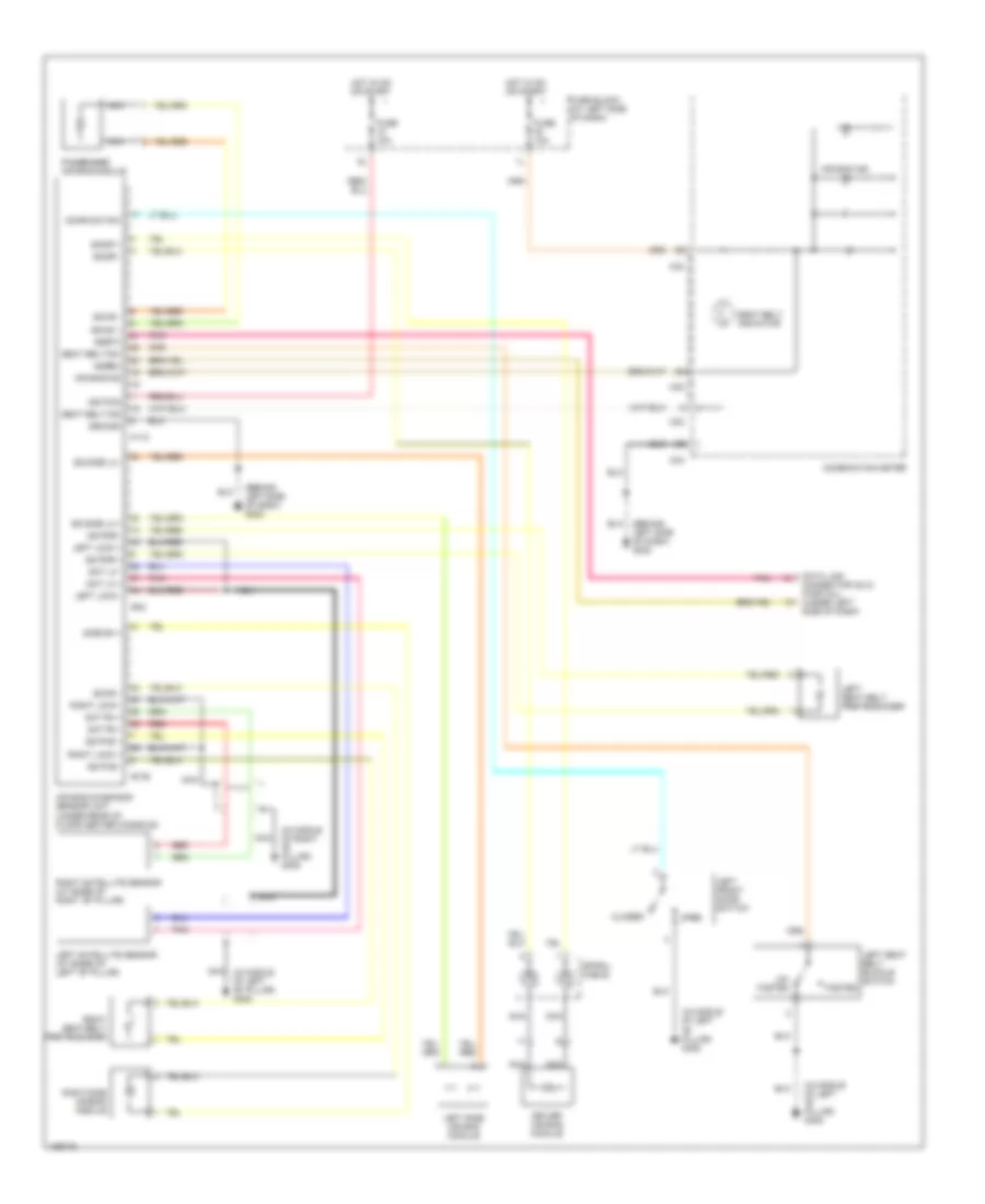 Supplemental Restraint Wiring Diagram for Nissan Maxima GLE 2000