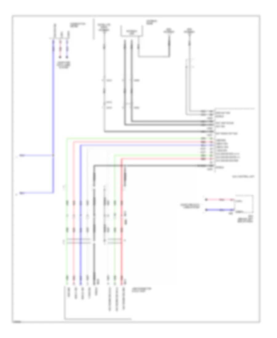 Navigation Wiring Diagram, Base (3 of 3) for Nissan Rogue SV 2012