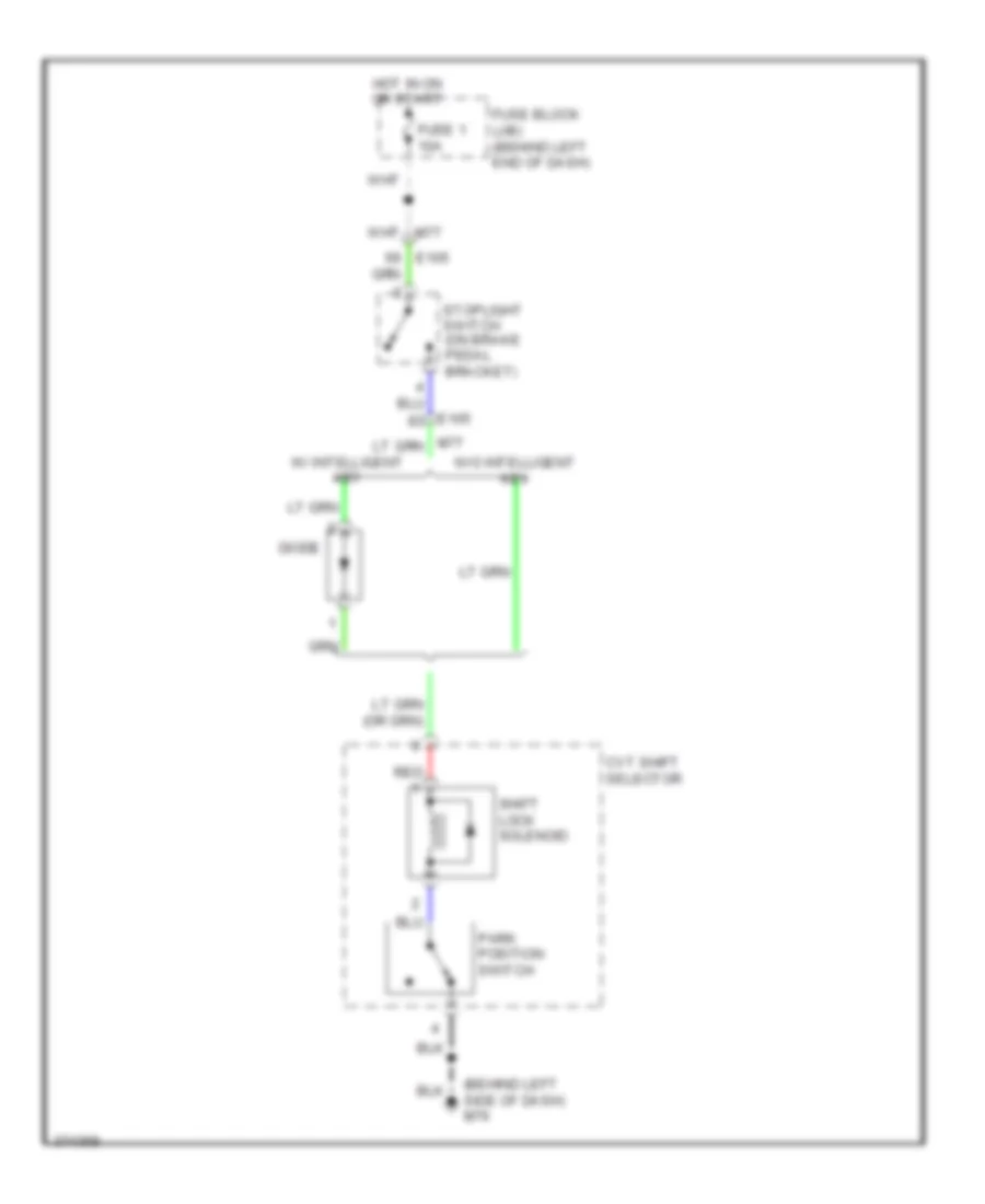 Shift Interlock Wiring Diagram for Nissan Rogue SV 2012