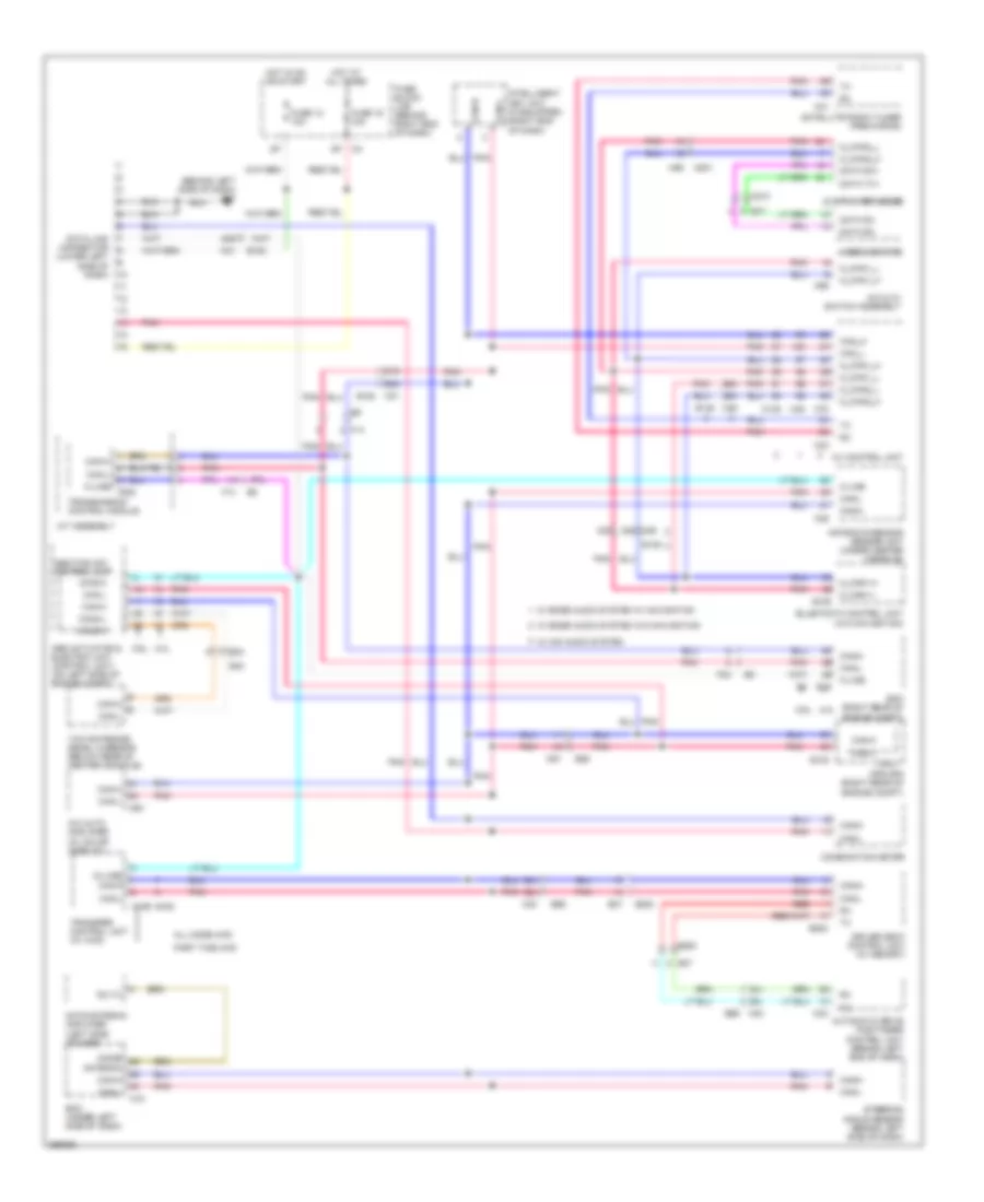 Computer Data Lines Wiring Diagram for Nissan Pathfinder SV 2011