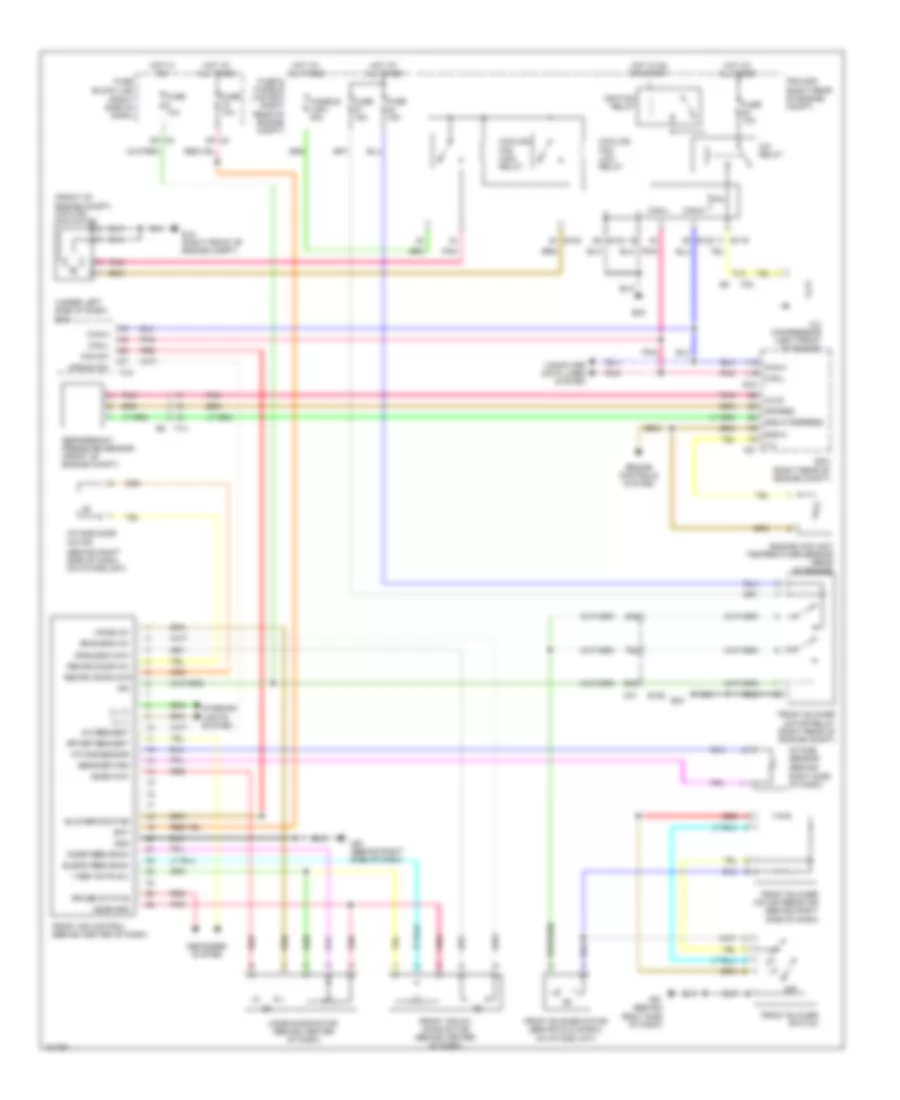 Manual AC Wiring Diagram, Late Production for Nissan Xterra PRO-4X 2013