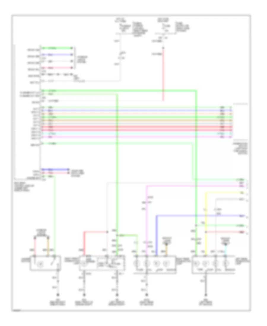 Exterior Lamps Wiring Diagram (1 of 2) for Nissan Xterra PRO-4X 2013