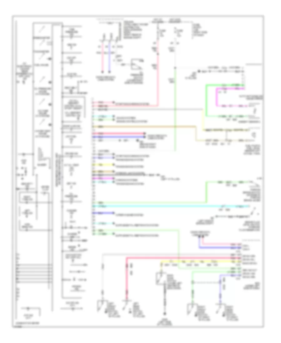 Instrument Cluster Wiring Diagram for Nissan Xterra PRO-4X 2013