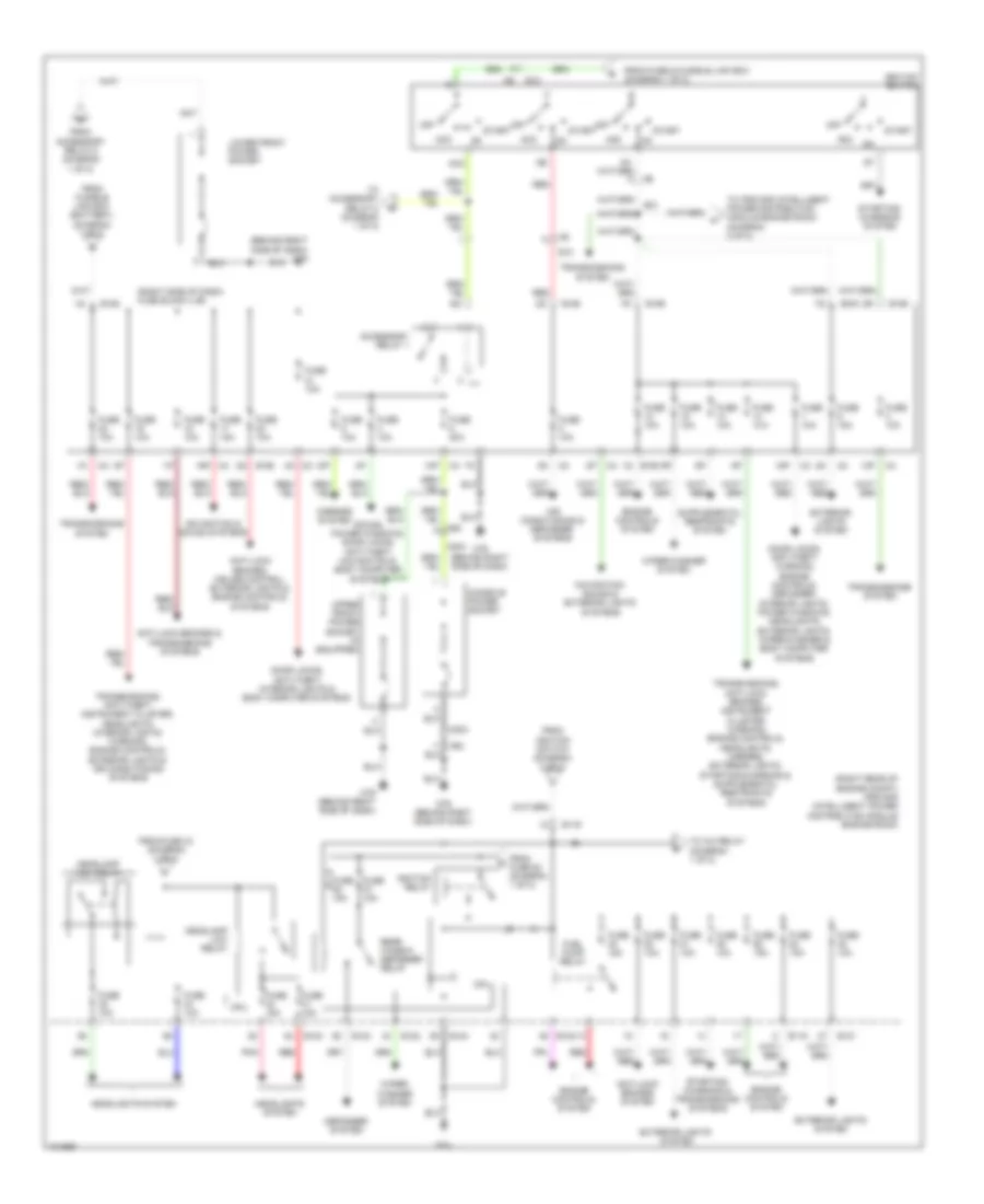 Power Distribution Wiring Diagram (2 of 2) for Nissan Xterra PRO-4X 2013