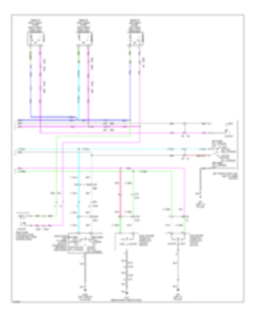 Door Lock Wiring Diagram (2 of 2) for Nissan Xterra PRO-4X 2013