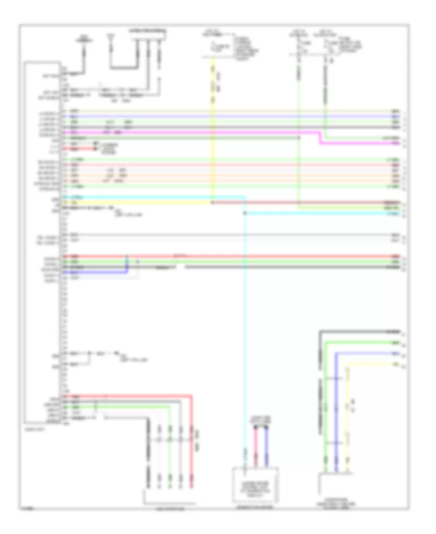 Radio Wiring Diagram, without Navigation without Amplifier (1 of 2) for Nissan Xterra PRO-4X 2013