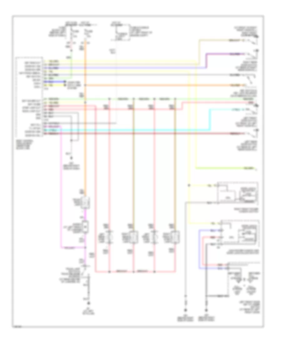 Courtesy Lamps Wiring Diagram 1 of 2 for Nissan Maxima SL 2004