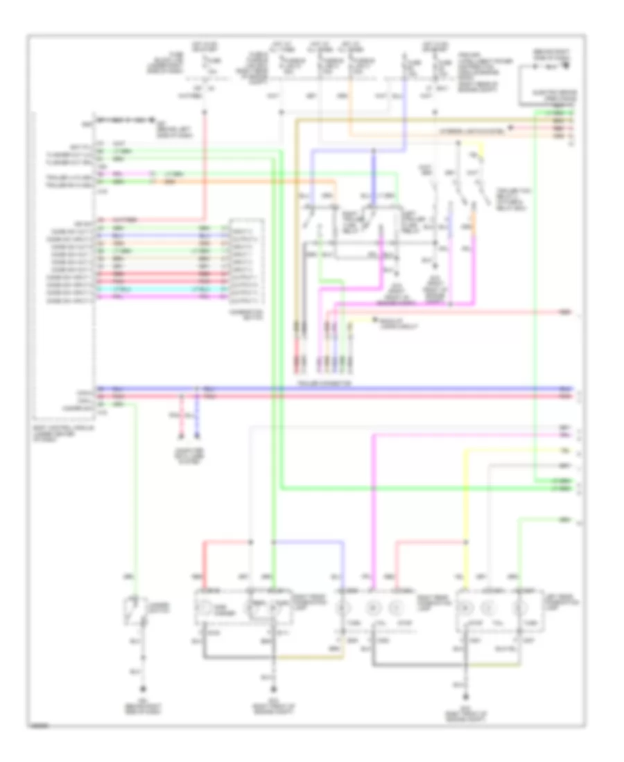 Exterior Lamps Wiring Diagram (1 of 2) for Nissan Frontier LE 2007