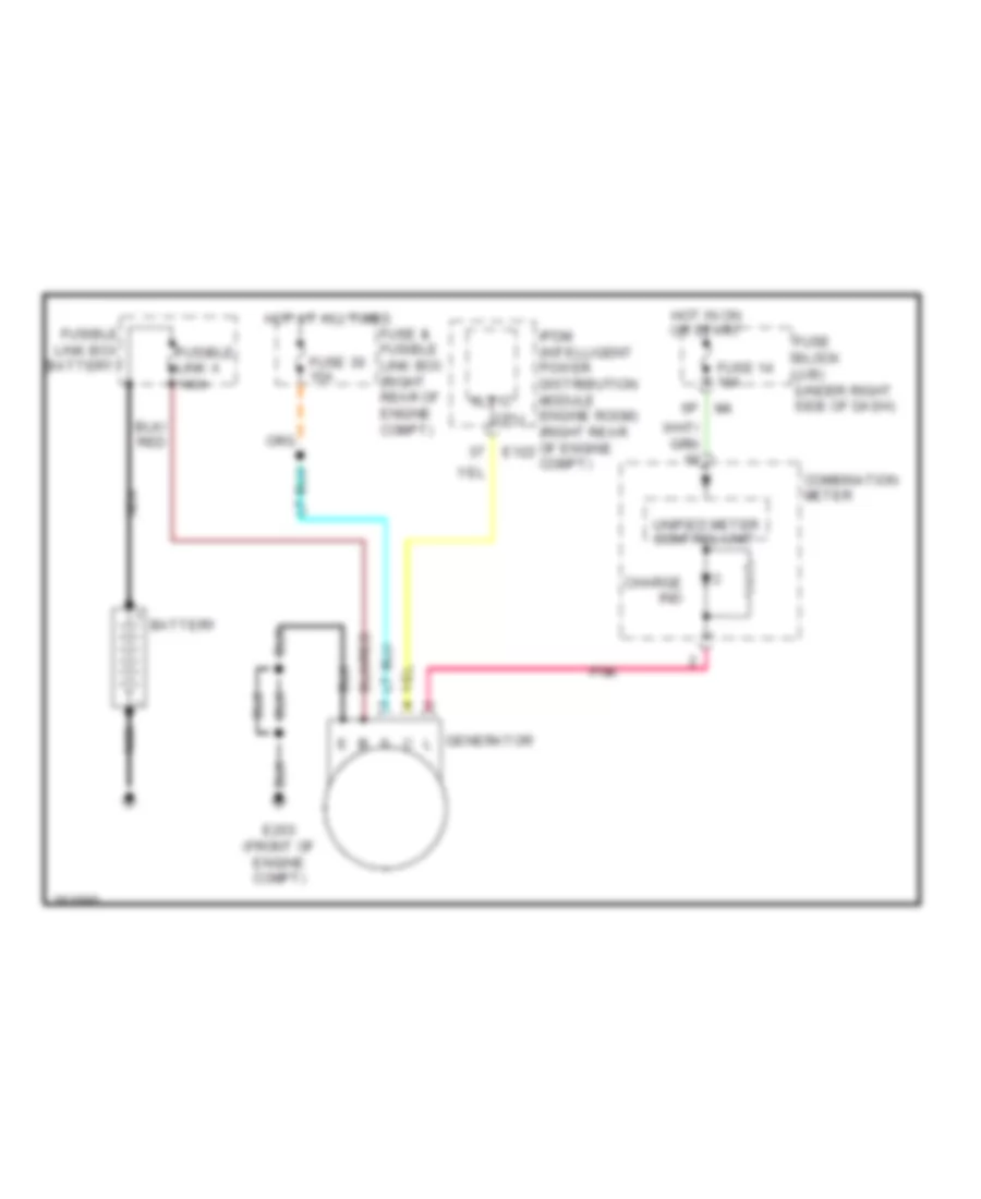 Charging Wiring Diagram for Nissan Frontier LE 2007