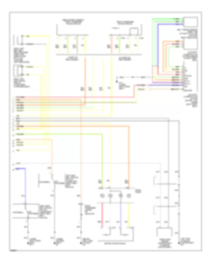 Supplemental Restraints Wiring Diagram (3 of 3) for Nissan Frontier LE 2007